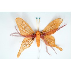 Διακοσμητική Πεταλούδα Πορτοκαλί 20580OR