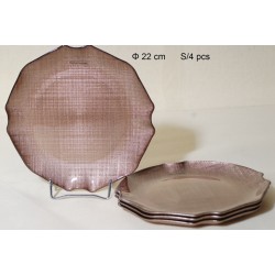Πιάτα Πάστας Σ/4 Γυάλινα 22cm