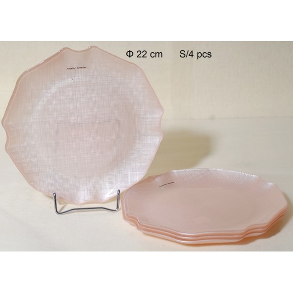 Πιάτα Πάστας Σ/4 Γυάλινα 22cm