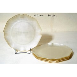Πιάτα Πάστας Σ/4 Γυάλινα 22cm