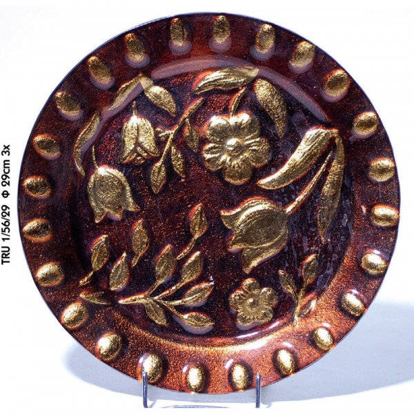 Πιατέλα γυάλινη στρογγυλή 15629